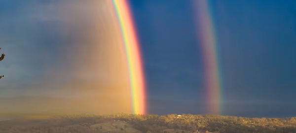 Intense Double Rainbow