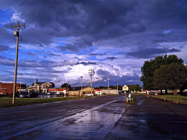 Small Town Wet Streets