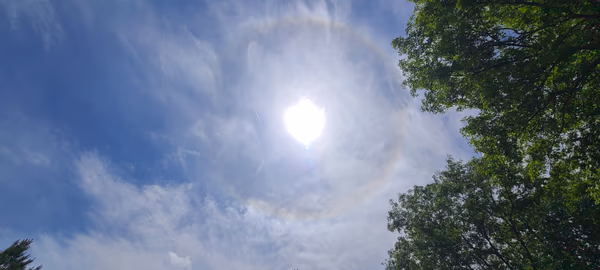 Sun Halo on the Hill